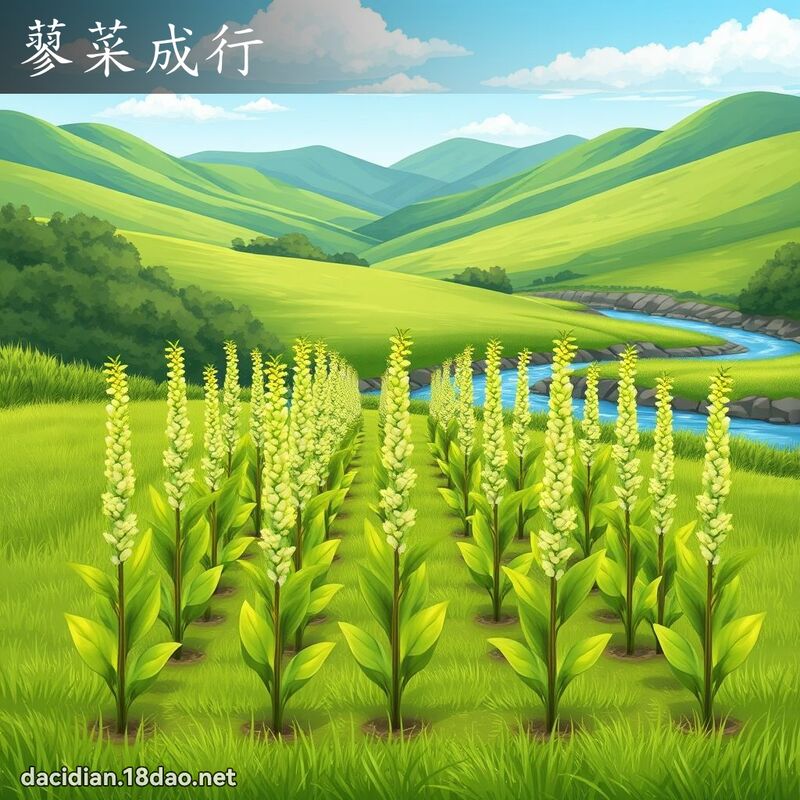 蓼菜成行 - 國語大辭典配圖