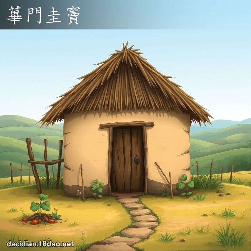 蓽門圭竇 - 國語大辭典配圖