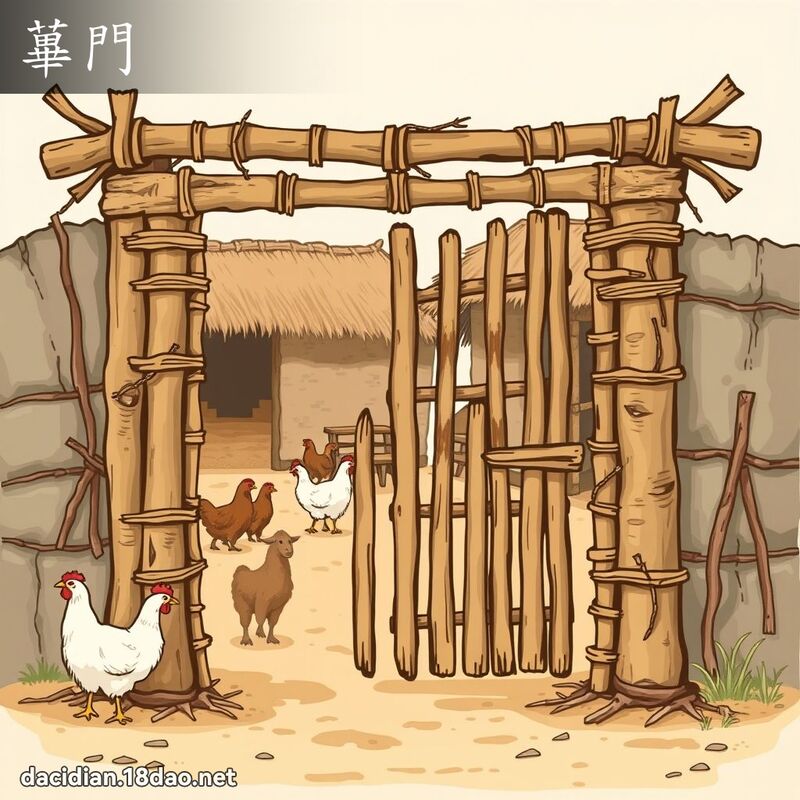 蓽門 - 國語大辭典配圖
