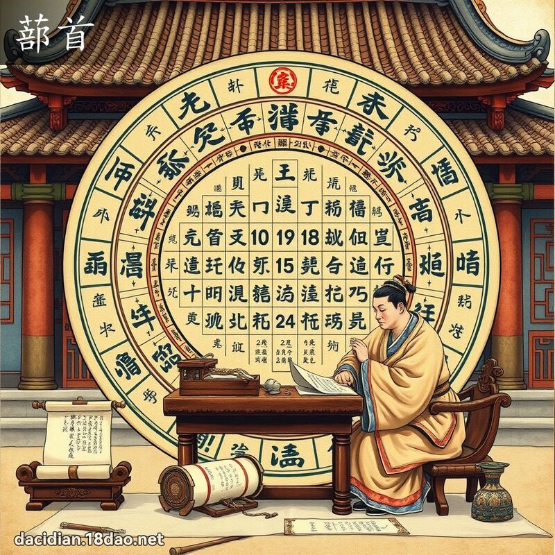 蔀首 - 國語大辭典配圖
