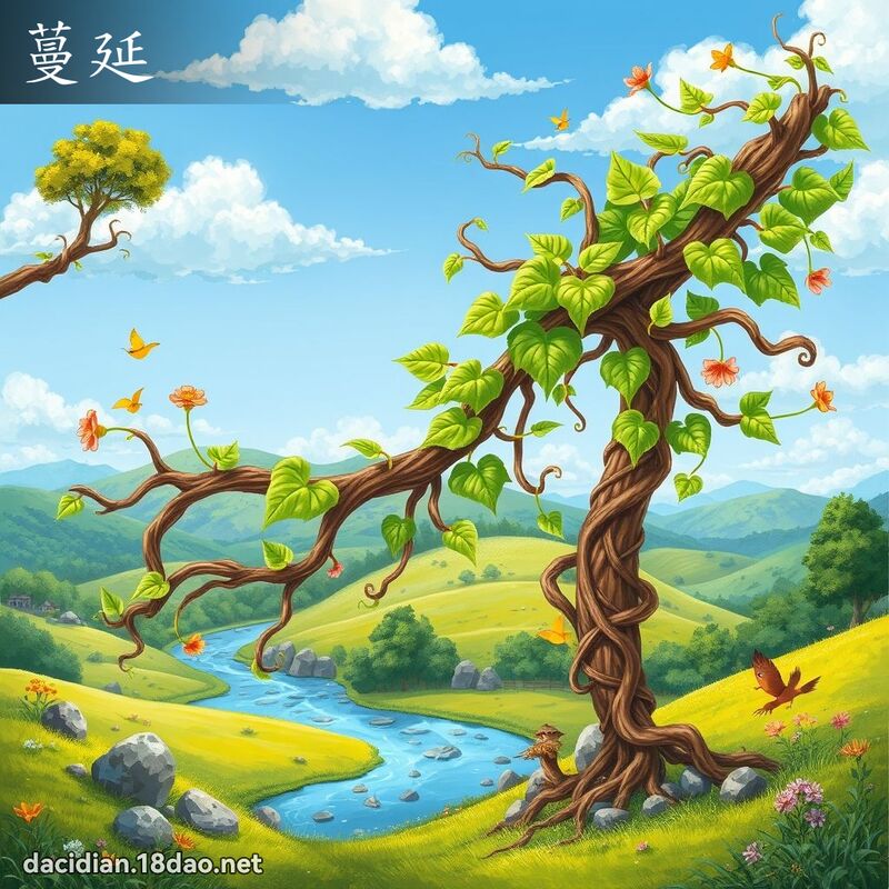 蔓延 - 國語大辭典配圖