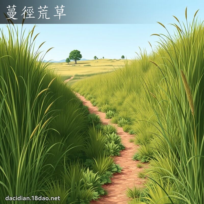 蔓徑荒草 - 國語大辭典配圖