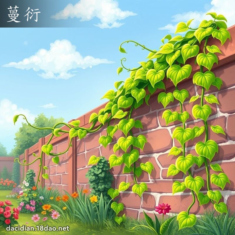 蔓衍 - 國語大辭典配圖