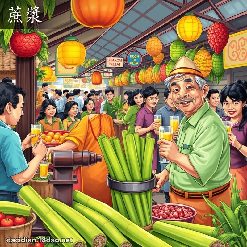 蔗浆 - 国语大辞典配图