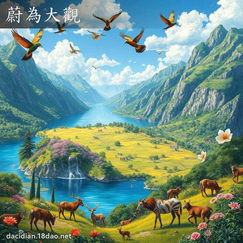 蔚為大觀 - 國語大辭典配圖