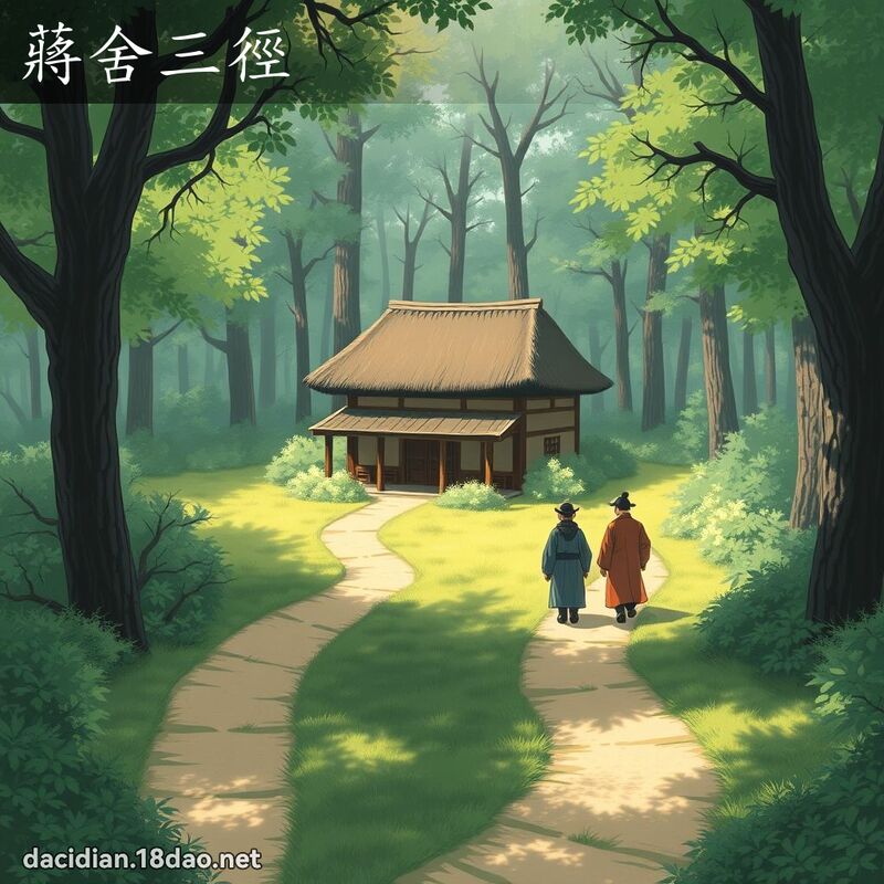 蒋舍三径 - 国语大辞典配图