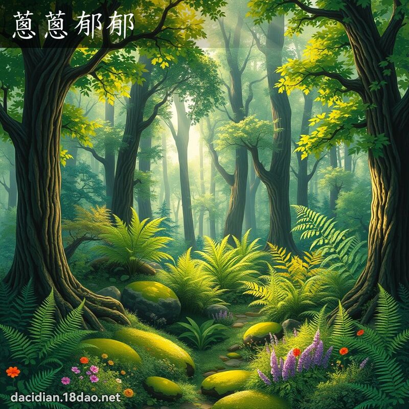葱葱郁郁 - 国语大辞典配图
