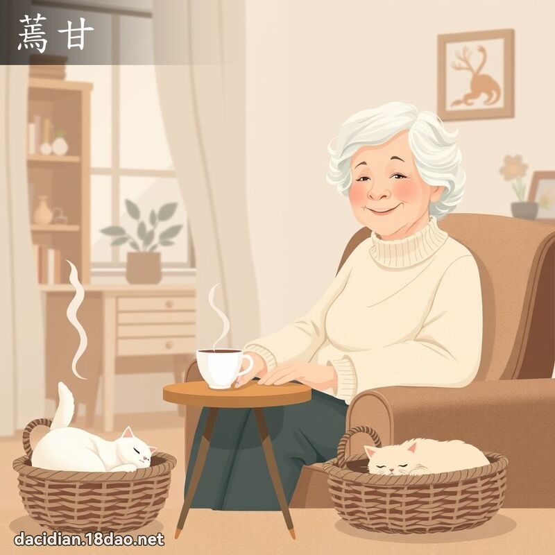 蔫甘 - 国语大辞典配图