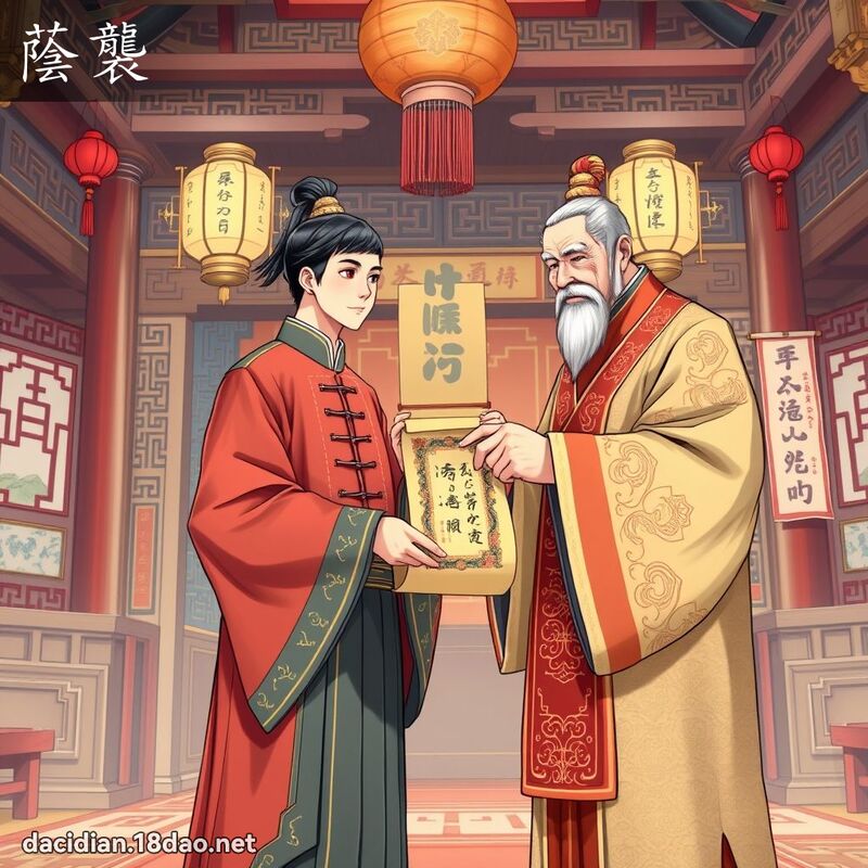 荫袭 - 国语大辞典配图