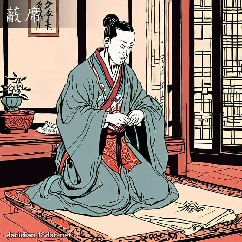 蔽席 - 国语大辞典配图
