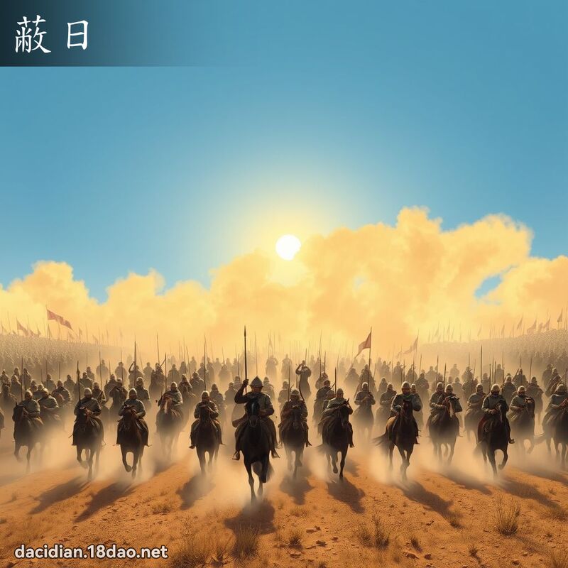 蔽日 - 国语大辞典配图