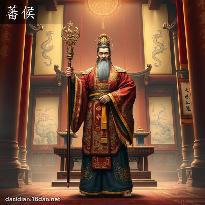 蕃侯 - 國語大辭典配圖