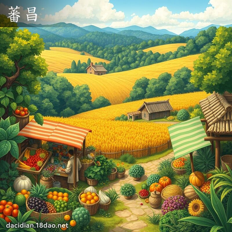 蕃昌 - 國語大辭典配圖
