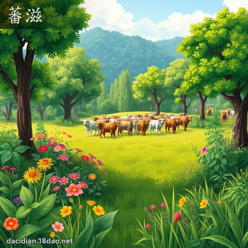 蕃滋 - 國語大辭典配圖