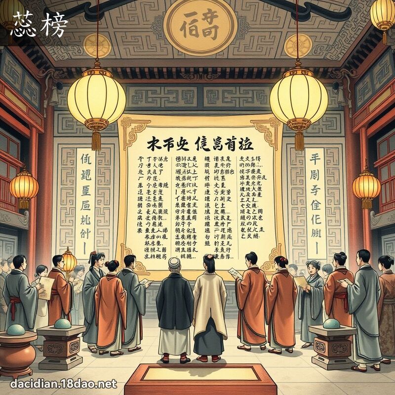 蕊榜 - 国语大辞典配图