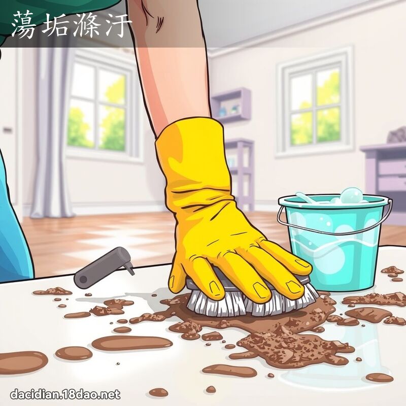 荡垢涤汙 - 国语大辞典配图
