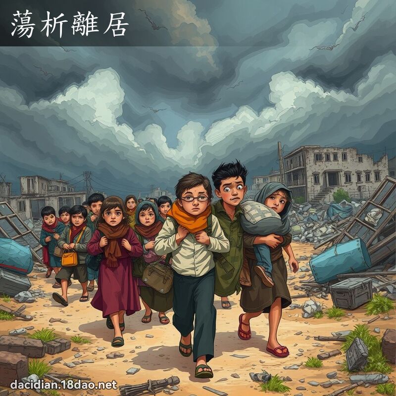 蕩析離居 - 國語大辭典配圖