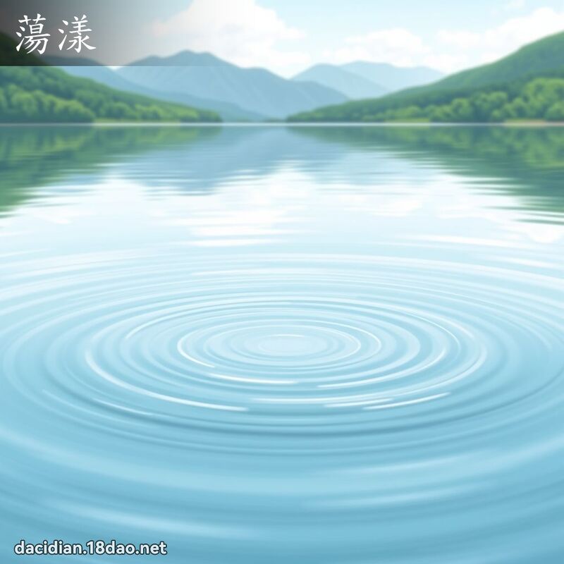 蕩漾 - 國語大辭典配圖