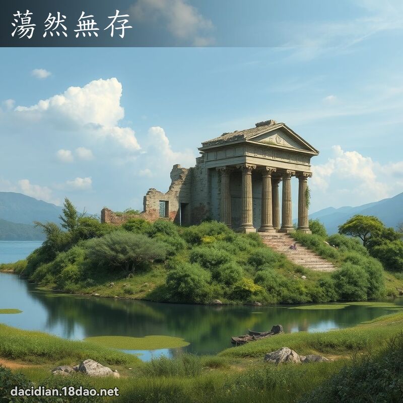 荡然无存 - 国语大辞典配图