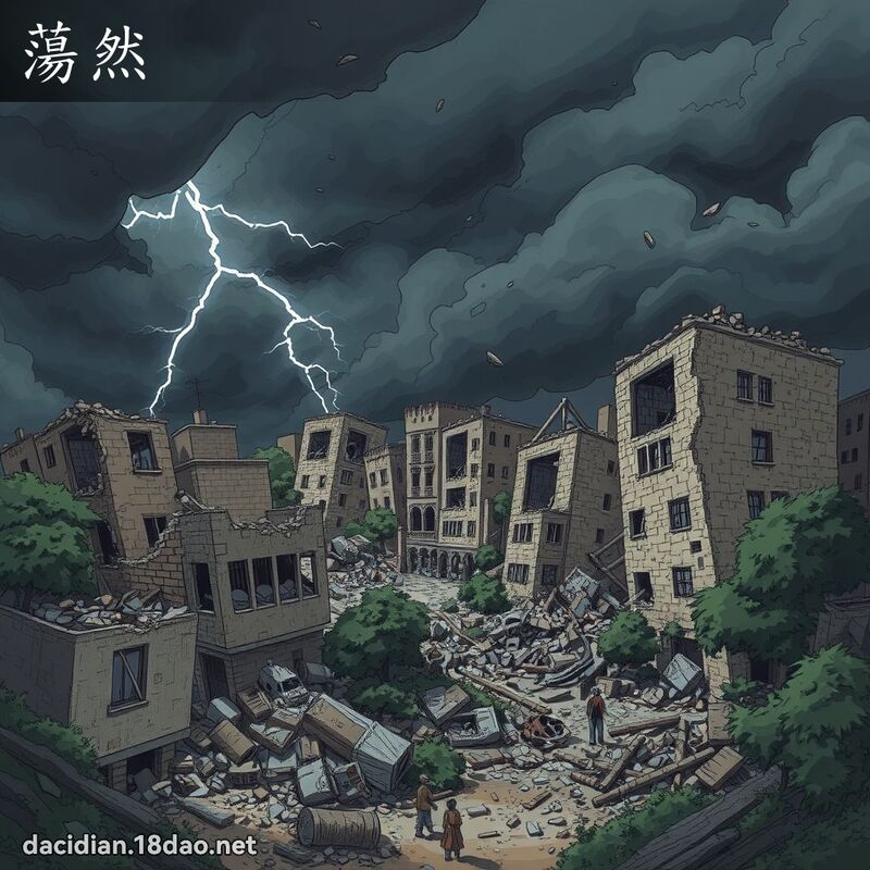 蕩然 - 國語大辭典配圖