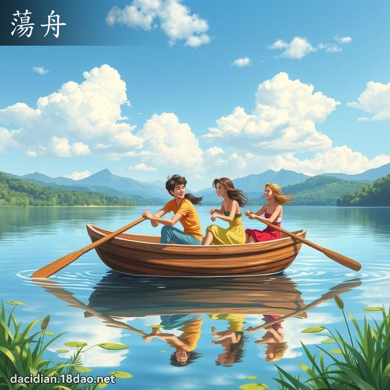 蕩舟 - 國語大辭典配圖