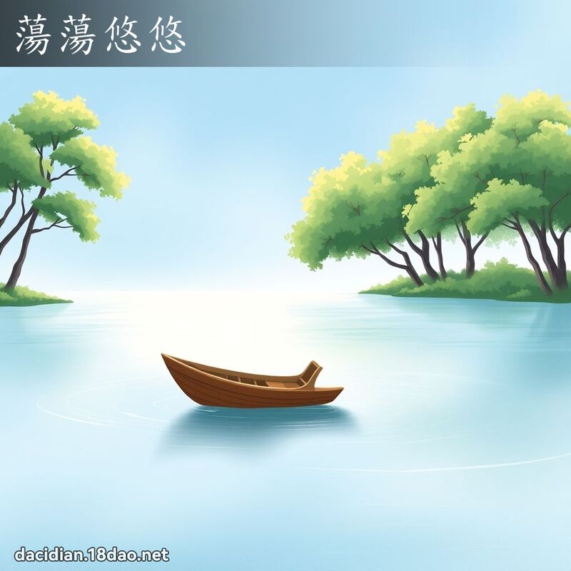 荡荡悠悠 - 国语大辞典配图