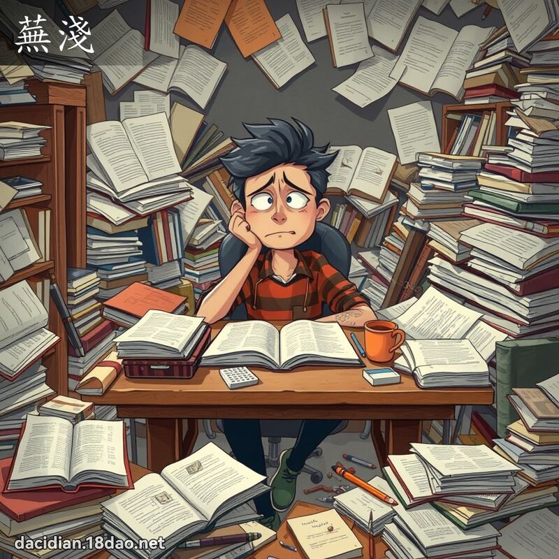 蕪淺 - 國語大辭典配圖