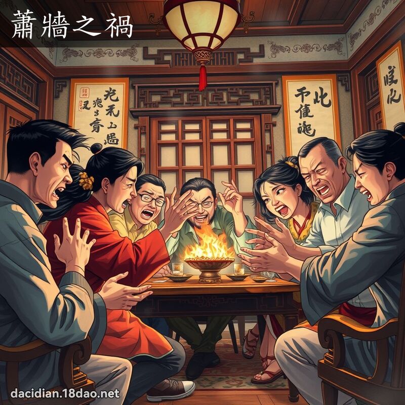 蕭牆之禍 - 國語大辭典配圖