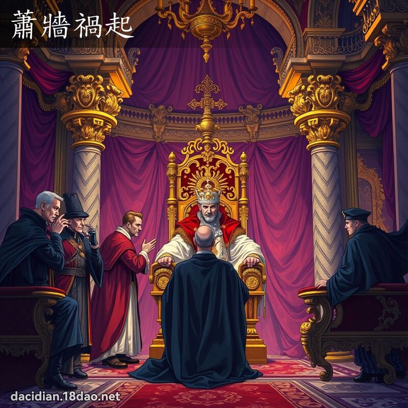萧墙祸起 - 国语大辞典配图