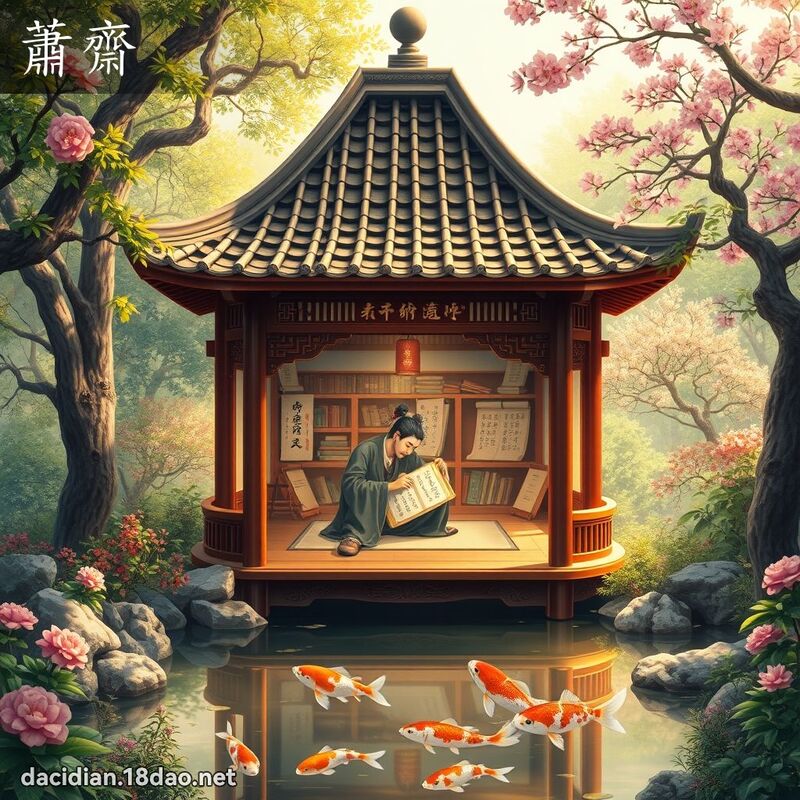 蕭齋 - 國語大辭典配圖