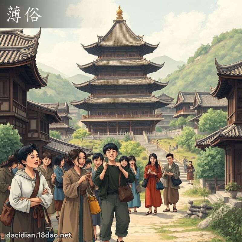 薄俗 - 国语大辞典配图