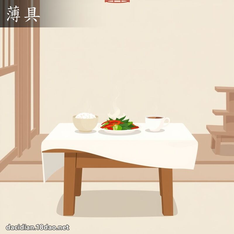 薄具 - 國語大辭典配圖