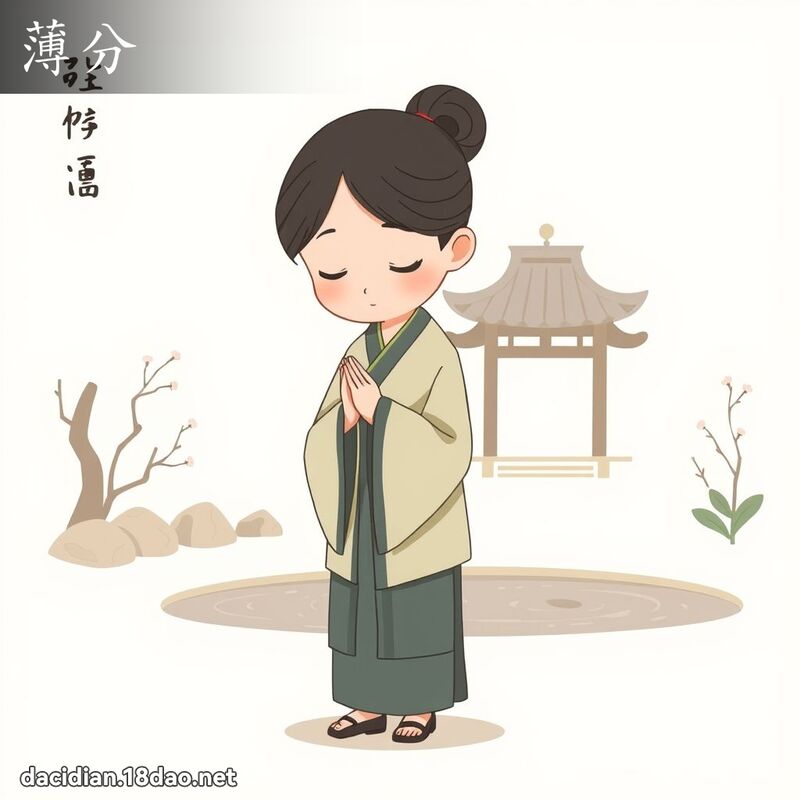 薄分 - 国语大辞典配图