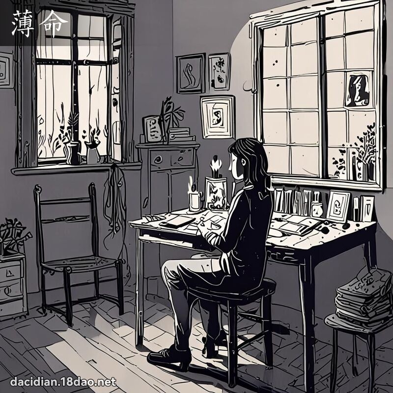 薄命 - 国语大辞典配图