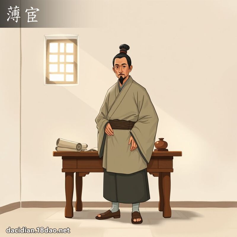 薄宦 - 國語大辭典配圖