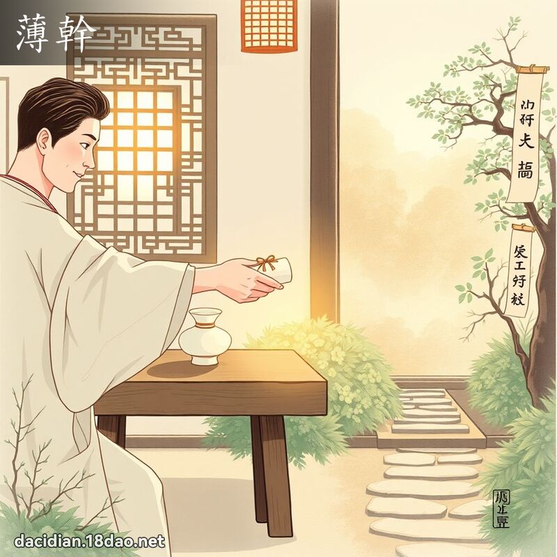 薄幹 - 國語大辭典配圖