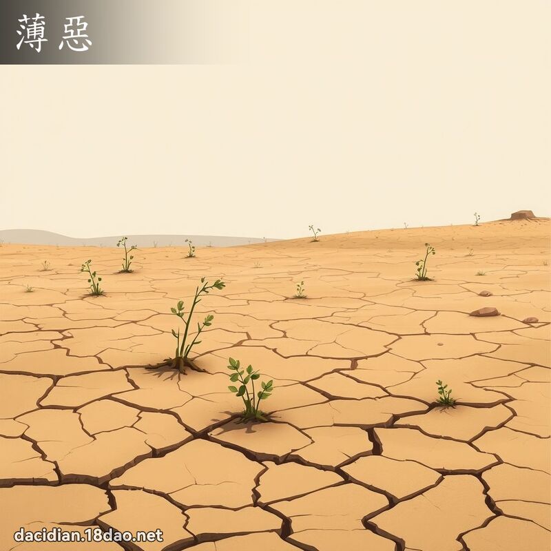 薄惡 - 國語大辭典配圖