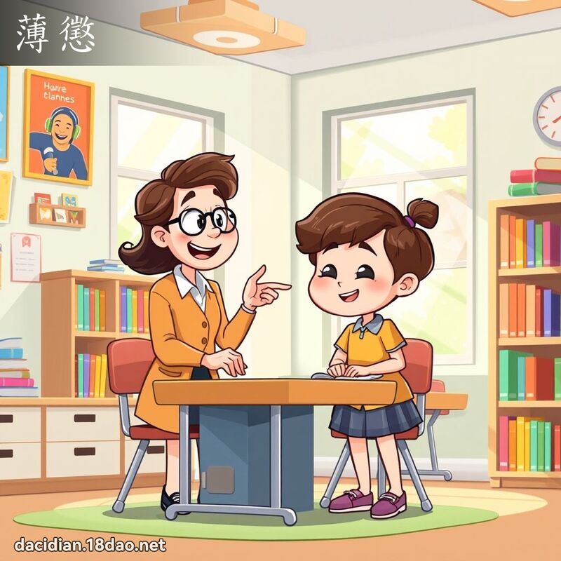 薄惩 - 国语大辞典配图