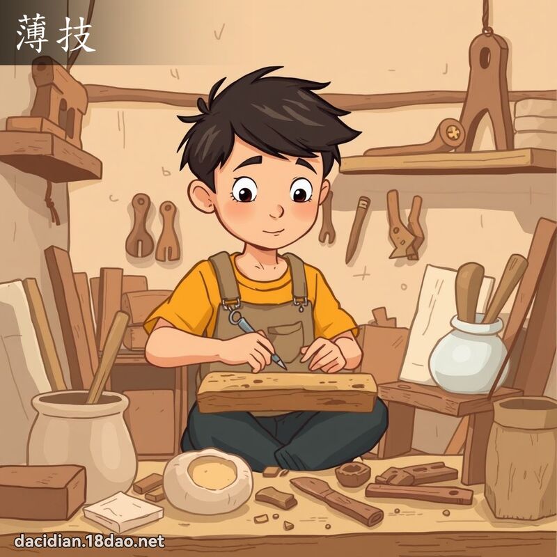 薄技 - 國語大辭典配圖