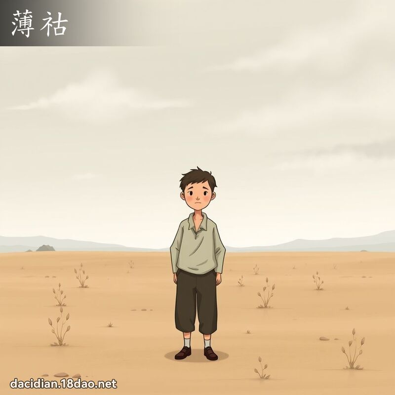 薄祜 - 国语大辞典配图
