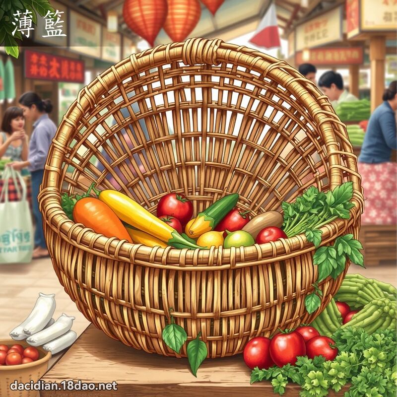 薄篮 - 国语大辞典配图