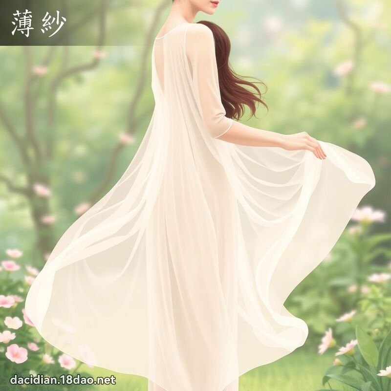 薄紗 - 國語大辭典配圖
