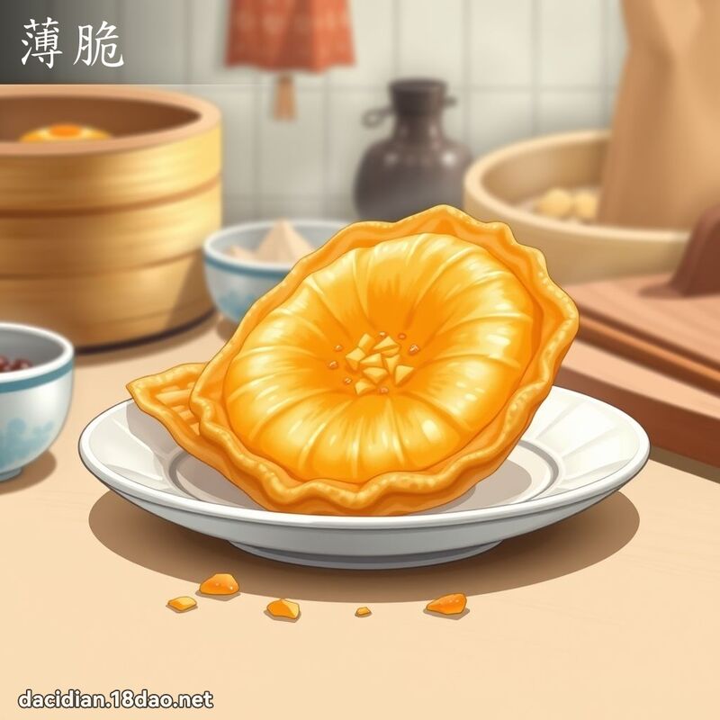 薄脆 - 國語大辭典配圖