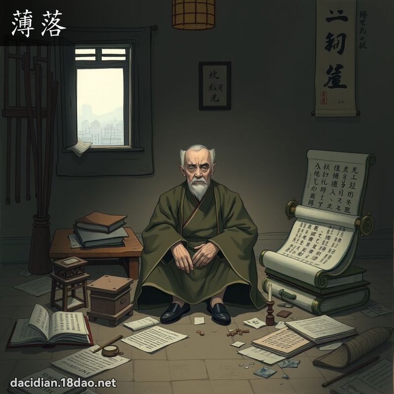 薄落 - 國語大辭典配圖