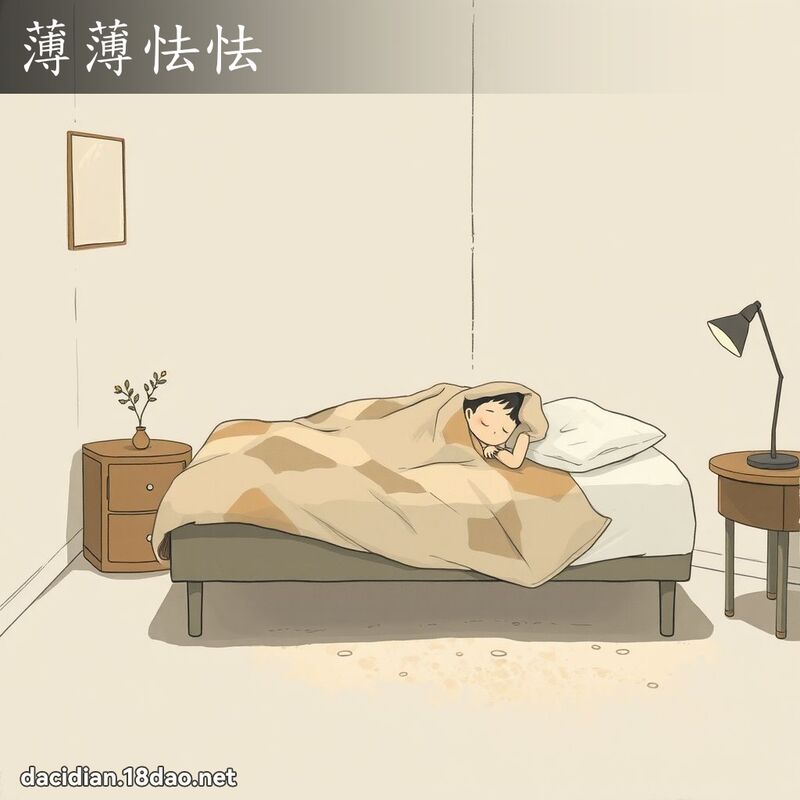 薄薄怯怯 - 國語大辭典配圖