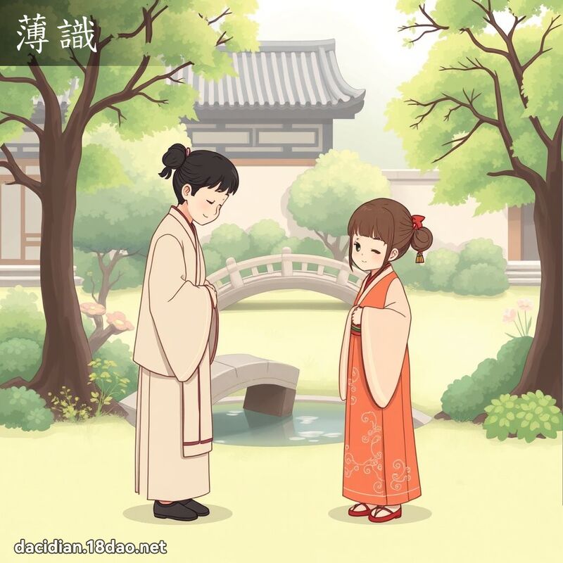 薄識 - 國語大辭典配圖