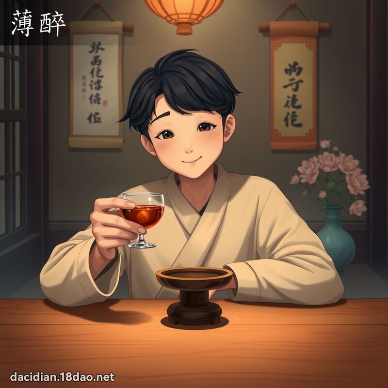 薄醉 - 國語大辭典配圖