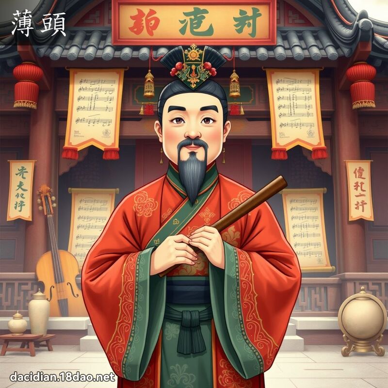 薄頭 - 國語大辭典配圖