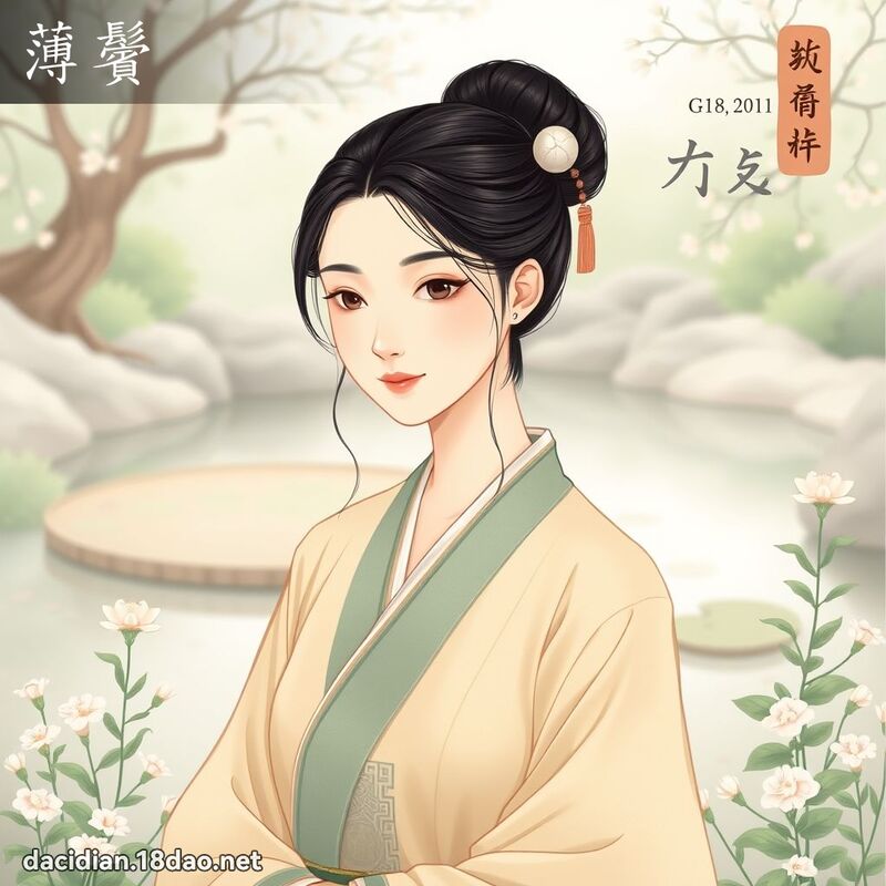 薄鬢 - 國語大辭典配圖