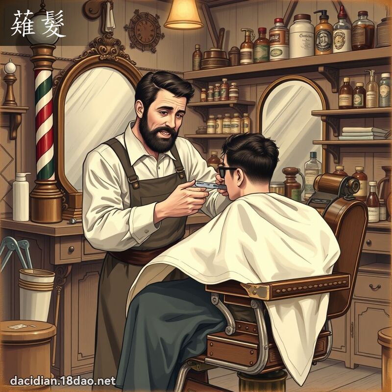 薙发 - 国语大辞典配图